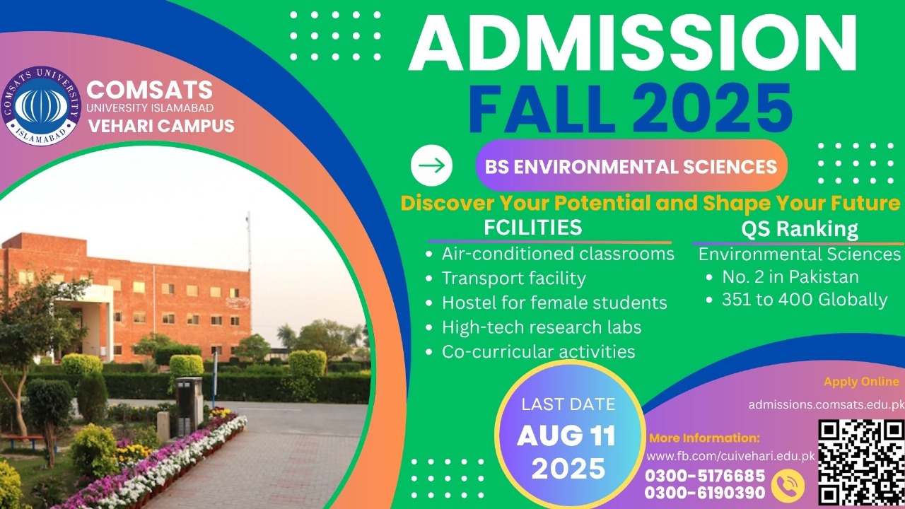 Environmental Sciences Department of CUI Vehari Campus